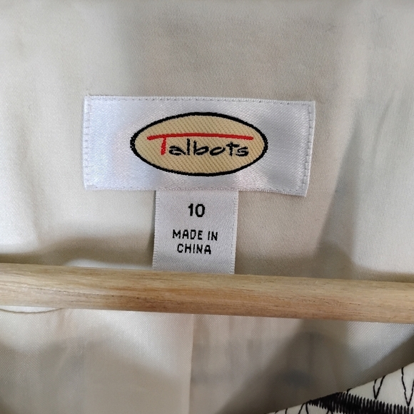 Vintage Talbots Blazer 10 Cropped Boxy Jacket Preppy Classic Career Old Money - Picture 7 of 9